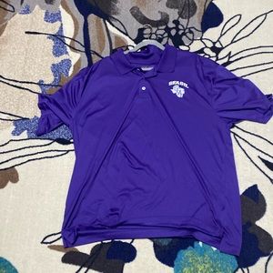 Purple polo, lightly worn